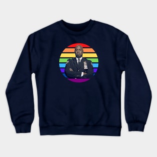 Captain holt rainbow flag Crewneck Sweatshirt